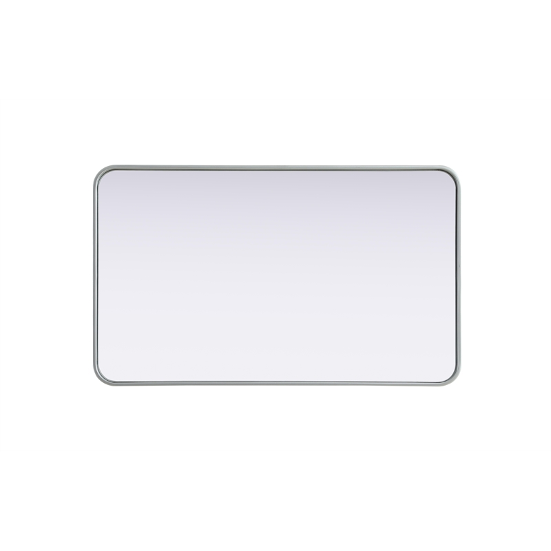 Elegant Decor Contour Metal Rectangle Mirror 24X40