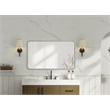 Elegant Decor Contour Metal Rectangle Mirror 24X40