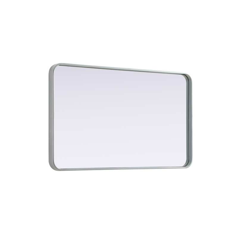 Elegant Decor Contour Metal Rectangle Mirror 24X40