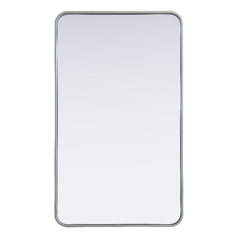 Elegant Decor Contour Metal Rectangle Mirror 24X40