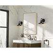 Elegant Decor Contour Metal Rectangle Mirror 27X36