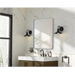 Elegant Decor Contour Metal Rectangle Mirror 27X36