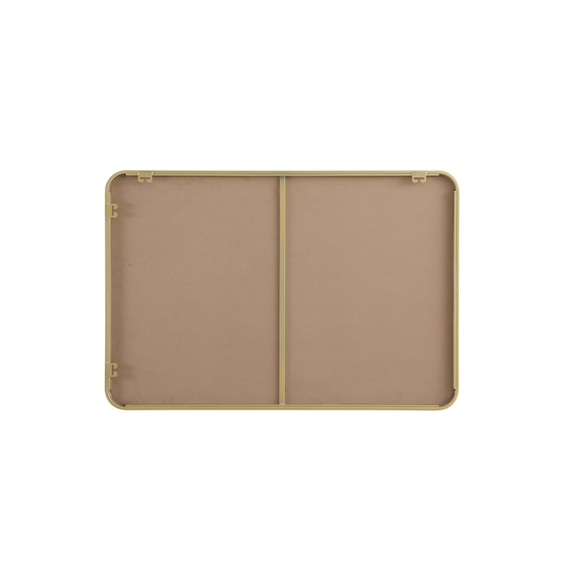 Elegant Decor Contour Metal Rectangle Mirror 27X40