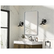 Elegant Decor Contour Metal Rectangle Mirror 27X40