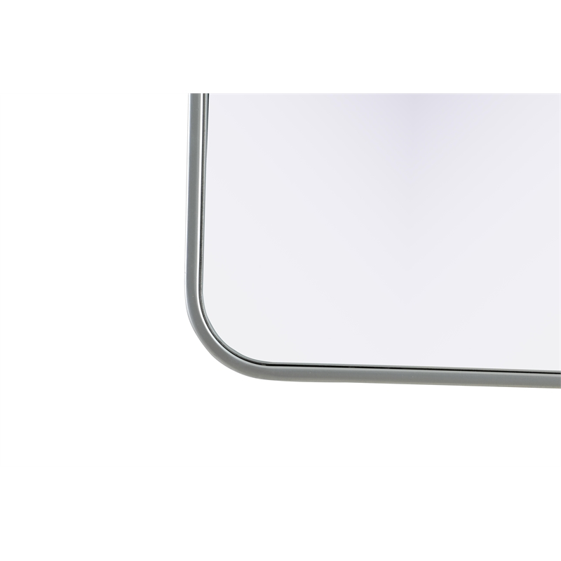 Elegant Decor Contour Metal Rectangle Mirror 27X40