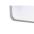 Elegant Decor Contour Metal Rectangle Mirror 27X40
