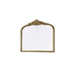 Elegant Decor Naomi Vintage Resin Mirror 36X30 in Antique Brass