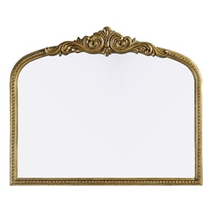Elegant Decor Naomi Vintage Resin Mirror 36X30 in Antique Brass