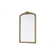 Elegant Decor Naomi Vintage Resin Mirror 22X36 in Antique Brass