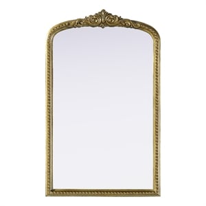Elegant Decor Naomi Vintage Resin Mirror 22X36 in Antique Brass