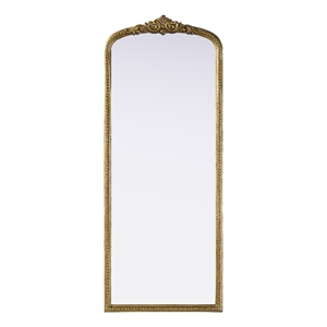Elegant Decor Naomi Vintage Resin Mirror 24X60 in Antique Brass