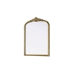 Elegant Decor Naomi Vintage Resin Mirror 27X36 in Antique Brass