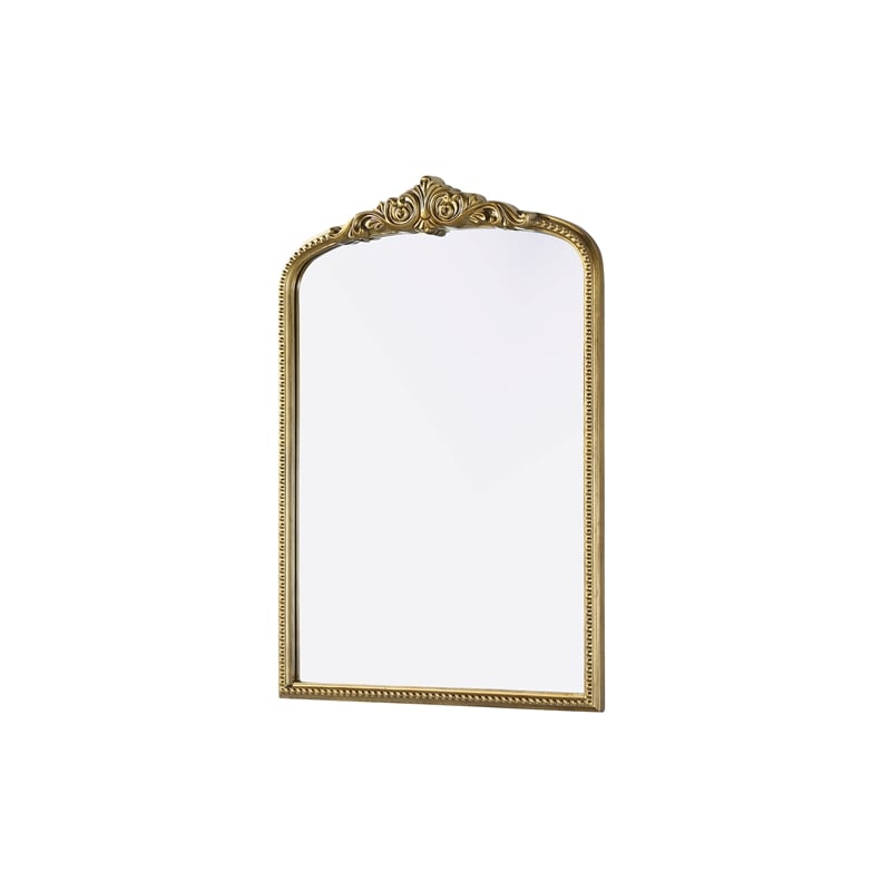 Elegant Decor Naomi Vintage Resin Mirror 30X42 in Antique Brass