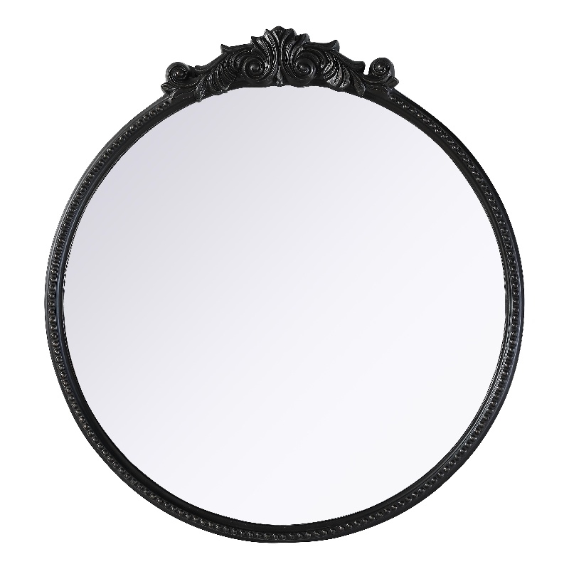 Elegant Decor Naomi Vintage Resin Mirror 36X38 in Vintage Bronze