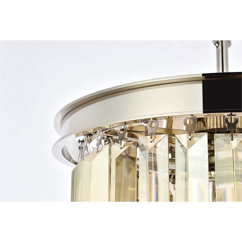 Urban Classic Sydney 3-Light Metal Royal Cut Flush Mount - Polished Nickel