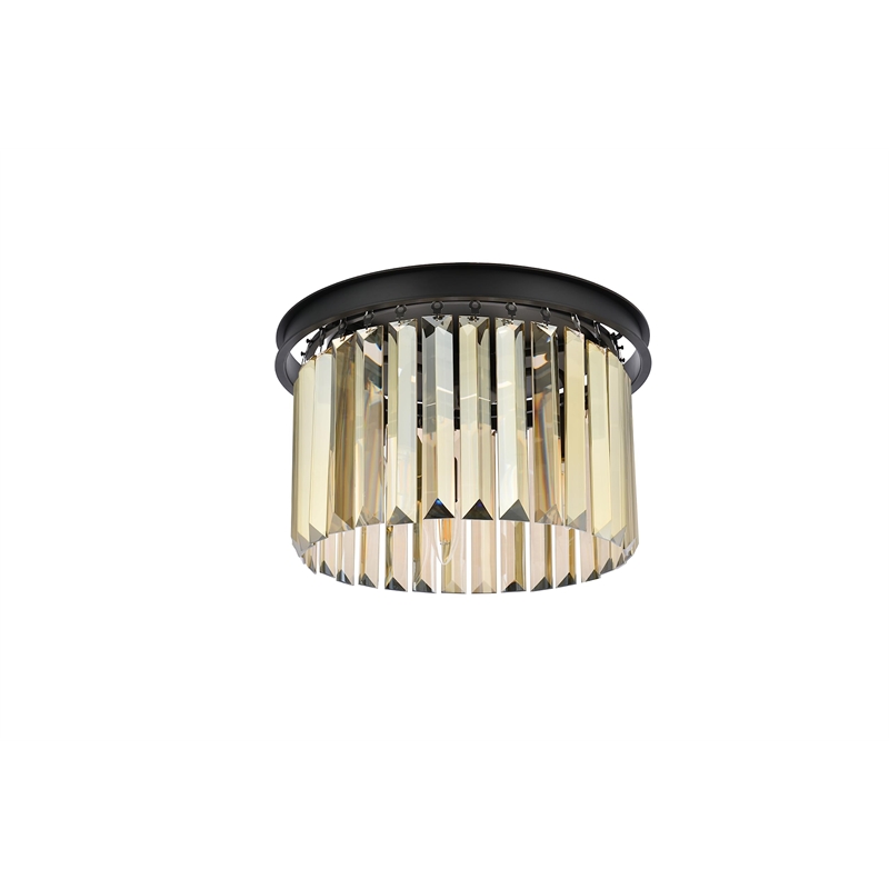 Urban Classic Sydney 3-Light Metal Royal Cut Flush Mount - Polished Nickel