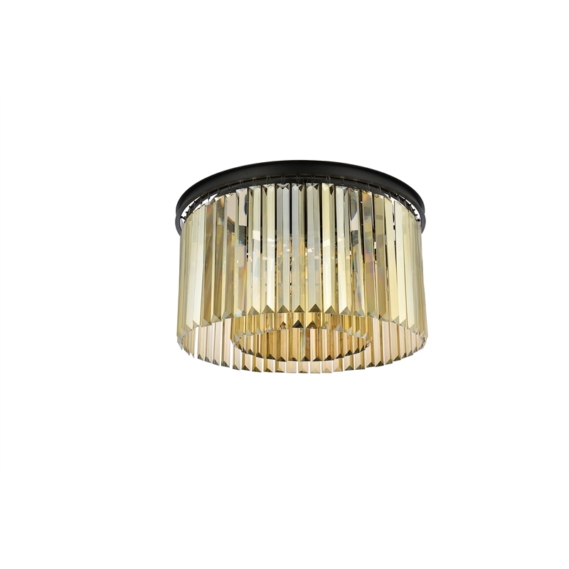 Urban Classic Sydney 8-Light Metal Royal Cut Flush Mount in Polished Nickel