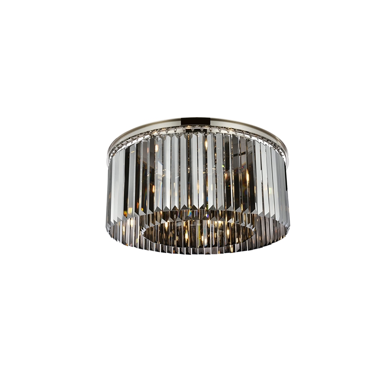 Urban Classic Sydney 8-Light Metal Royal Cut Flush Mount - Matte Black Finish