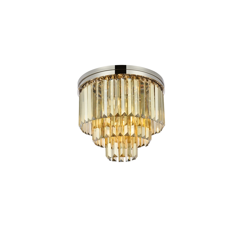 Urban Classic Sydney 9-Light Metal Royal Cut Flush Mount in Matte Black