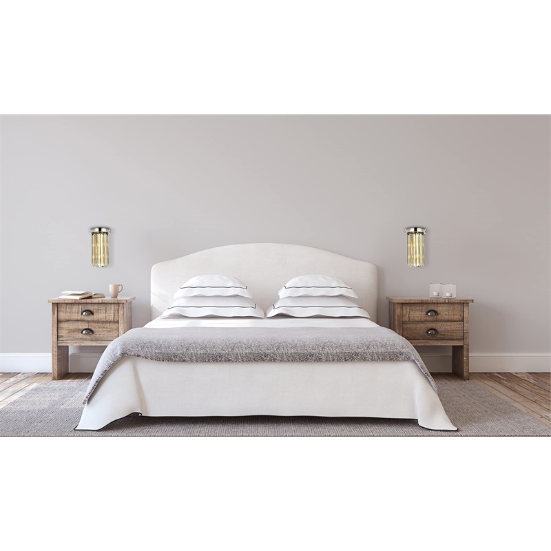 Urban Classic Sydney 2-Light Metal Royal Cut Wall Sconce in Matte Black