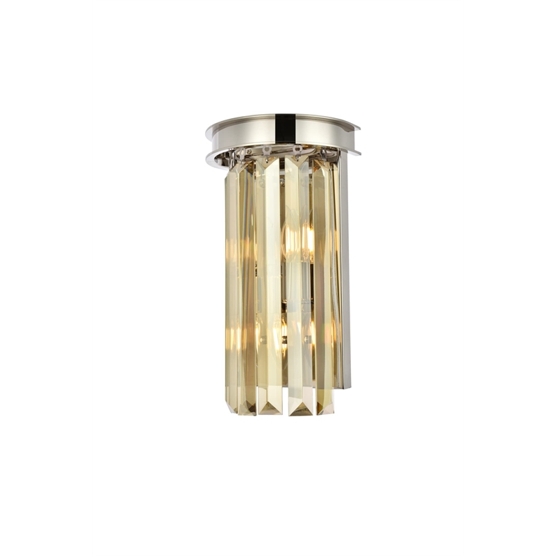 Urban Classic Sydney 2-Light Metal Royal Cut Wall Sconce in Matte Black