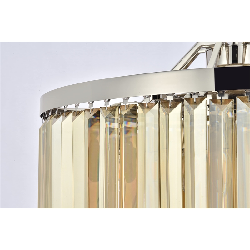 Urban Classic Chelsea 8-Light Metal Royal Cut Chandelier - Matte Black