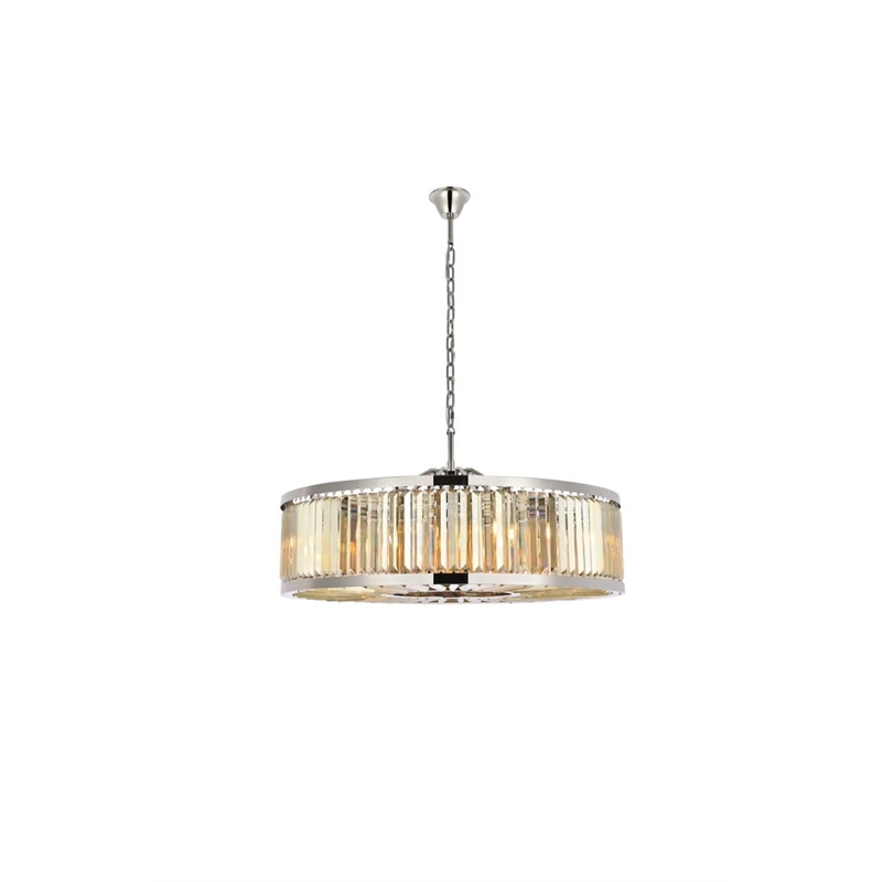Urban Classic Chelsea 10-Light Metal Royal Cut Chandelier in Matte Black