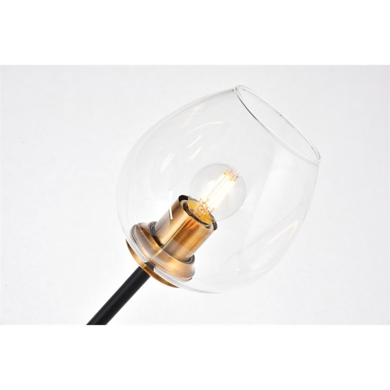 Urban Classic Cavoli 11-Light Metal Pendant in Antique Brass and Matte Black