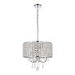 Living District Calista 4-Light Transitional Metal Pendant in Chrome