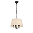 Living District Maple 4-Light Transitional Metal Pendant in Black