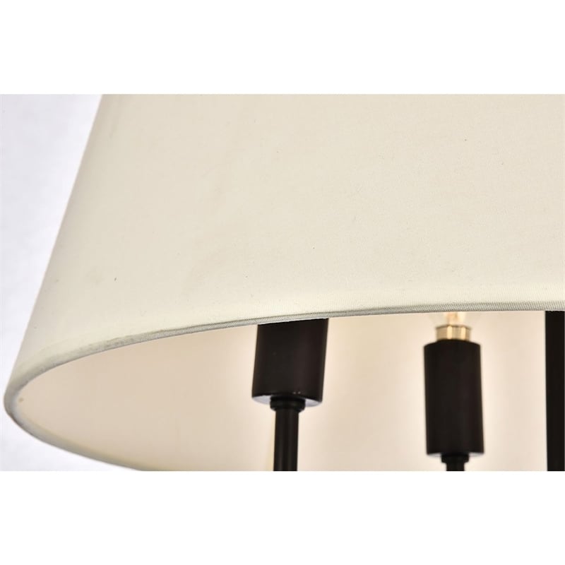 Living District Maple 4-Light Transitional Metal Pendant in Black