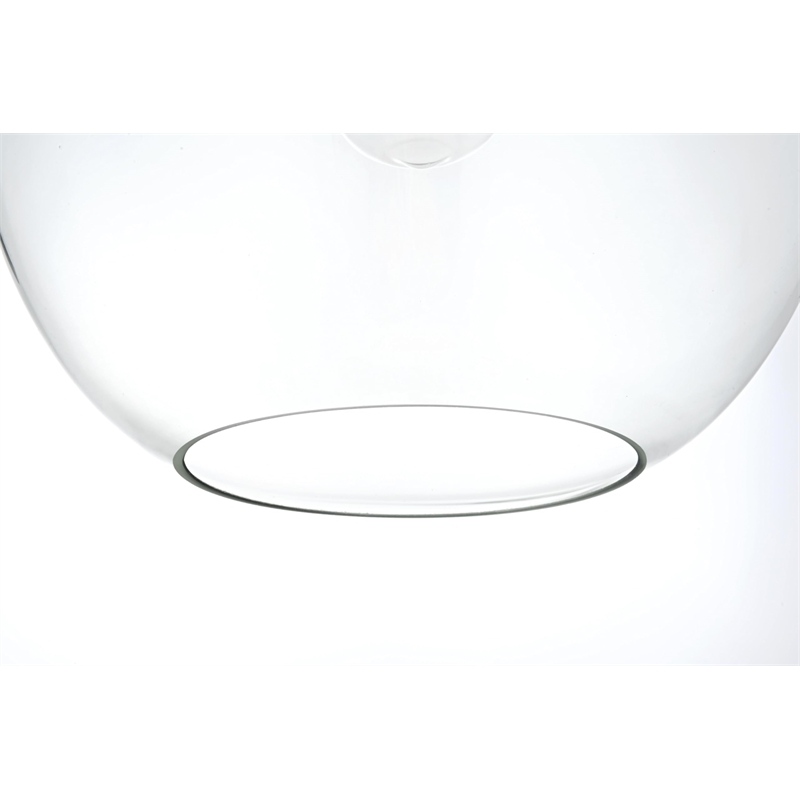 Living District Baxter 1-Light Metal Pendant in Brass and Clear