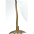 Living District Baxter 5-Light Metal Pendant in Chrome and Clear Finish