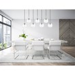 Living District Baxter 7-Light Metal & Glass Pendant in Chrome/Clear