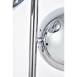 Living District Eclipse 2-Light Metal & Glass Table Lamp in Chrome/Clear