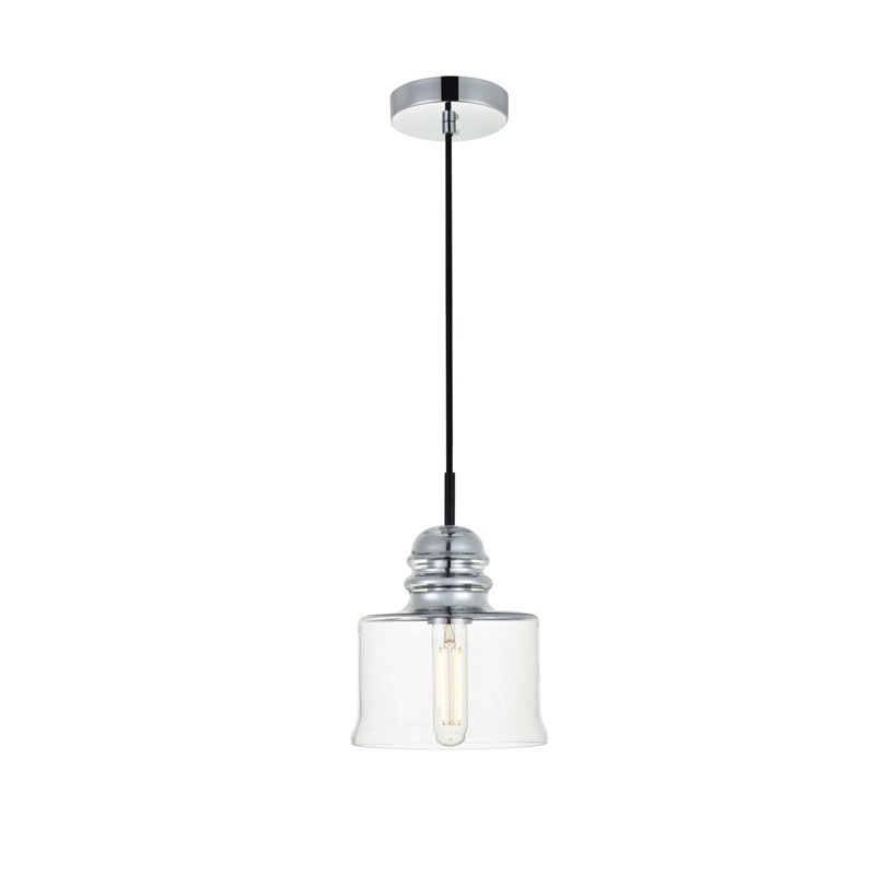 Living District Wiley 4-Light Transitional Metal Flush Mount in Chrome