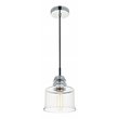 Living District Wiley 4-Light Transitional Metal Flush Mount in Chrome
