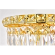 Living District Wiley 4-Light Transitional Metal Flush Mount in Gold