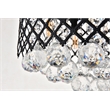 Living District Tully 4-Light Mid-Century Metal Flush Mount in Chrome