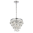 Living District Kora 3-Light Contemporary Metal Pendant in Chrome