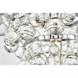 Living District Kora 3-Light Contemporary Metal Pendant in Chrome