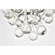 Living District Kora 3-Light Contemporary Metal Pendant in Chrome