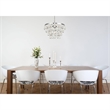 Living District Kora 5-Light Contemporary Metal Pendant in Chrome