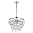 Living District Kora 5-Light Contemporary Metal Pendant in Chrome