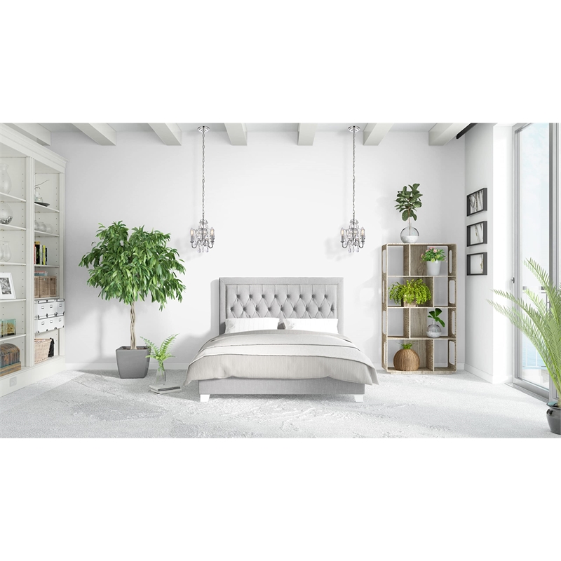 Living District Kaede 3-Light Transitional Metal Pendant in Chrome