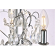 Living District Kaede 3-Light Transitional Metal Pendant in Chrome