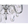 Living District Kaede 3-Light Transitional Metal Pendant in Chrome