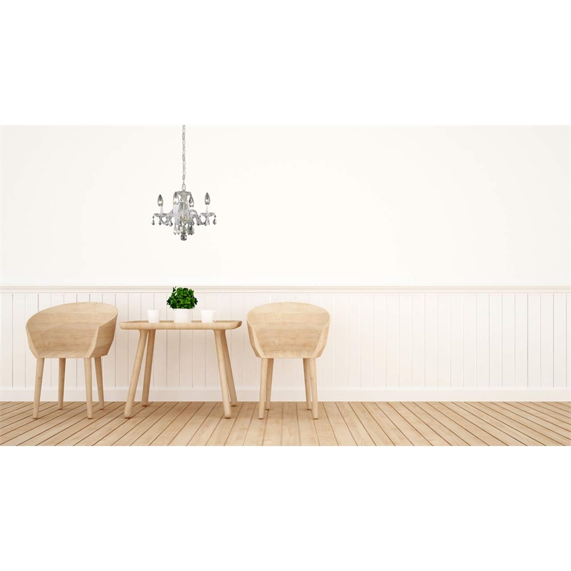 Living District Azalea 4-Light Transitional Metal Pendant in Gold