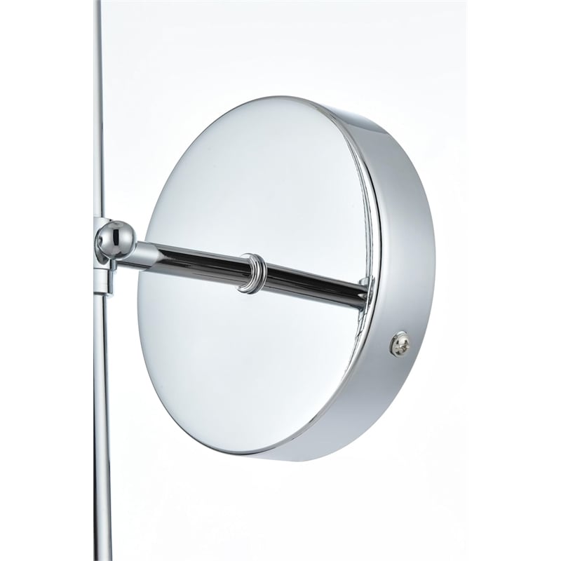Living District Mel 1-Light Traditional Metal Wall Sconce in Black