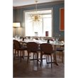 Living District Timber 8-Light Metal Pendant in Brass Finish